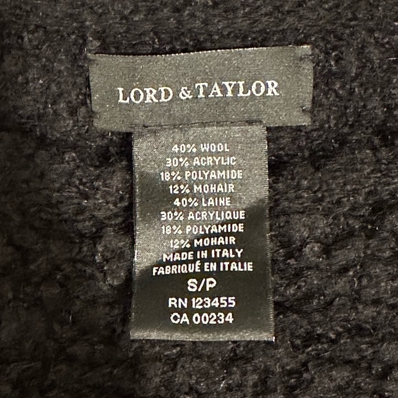 NWT Lord & Taylor 424 Fifth Mohair Blend Boucle Popcorn Crewneck Sweater - Picture 4 of 4